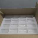 Mumufy 48 Pcs Assorted Votive Candle Holders Ribbed Glass Tealight Candle Holder Bulk for Table Centerpiece, Baby Shower, Home and Wedding Party Decoration (Clear)