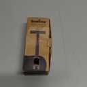 Bambaw Double Edge Safety Razor with 5 Safety Razor Blades, Single Blade Razor for Men with Razor Stand, Double Edge Razor, Safety Razors for Men - Black