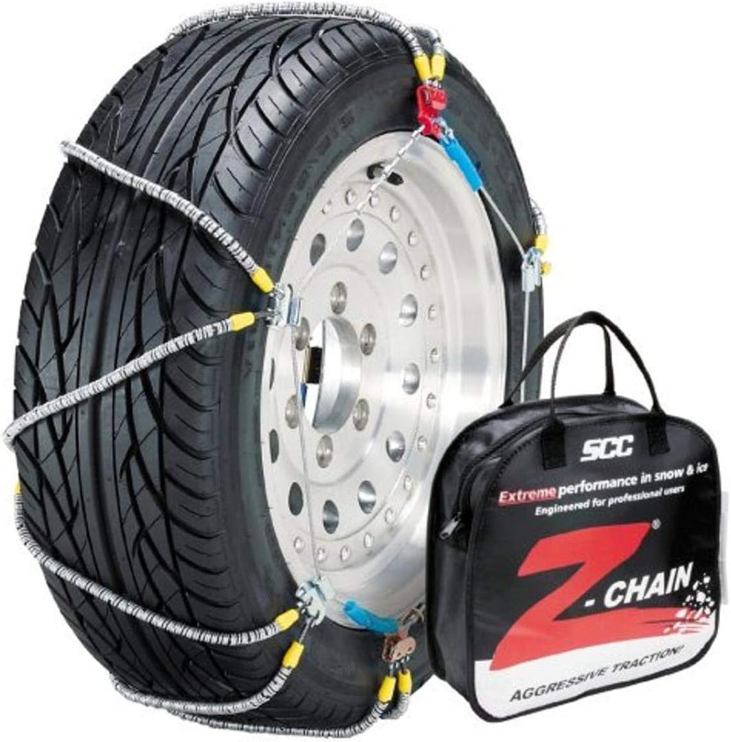 SCC Z-571 Z-Chain Extreme Performance Cable Tire Traction Chain - Set of 2