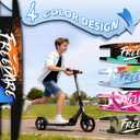 FREEDARE Kick Scooter for Kids & Adults Ages 8+, Foldable Teen Scooter with 2 Big 8-inch Wheels and 4-Level Adjustable Handlebar, Max Load 220 LBS