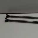 TYRON Curtain Tension Rod 17 to 28 Inch, Adjustable Spring Loaded Curtain Rod, Expandable Window Curtain Rod Tension for Kitchen, Wardrobe, Cupboard, Closet (Bronze, 2 Pack)