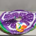 8 Pack Inflatable Pool Floats Kids, 4 Pcs Fruit Swim Tubes Rings and 4 Pcs Beach Balls, Pool Floaties Summer Hawaiian Beach Toys Swimming Luau Party Floats for Kids Adults Water Fun