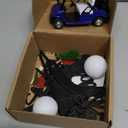 21 Pieces Golf Cake Decorations With Mini Cart, Ball, Green Tree, Clubs, Red Flag Cupcake Toppers for Sports Theme Birthday Party Decor Supplies