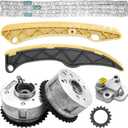 243212B620 Timing Chain Kit with VVT Sprocket Fits for 1.6 Kia 2012-2019 Optima Rio Soul Forte Koup Forte5 L4 for Hyundai 2012-2017 Tucson Sonata Accent 1.6L Replacement# 244312B620 243502B600