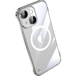 Compatible with iPhone 12 Pro Max Silicone Minimalist Case with Camera Lens Bumper, Frameless Design, Ultra Thin and Shockproof Case, Simple and Practical Impact Protection Case. Clear