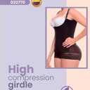 Fajitex Fajas Colombianas Moldeadoras High Compression Garment Tummy Control Shapewear for Women, Abdomen Control Shapewear (Black, XXL)