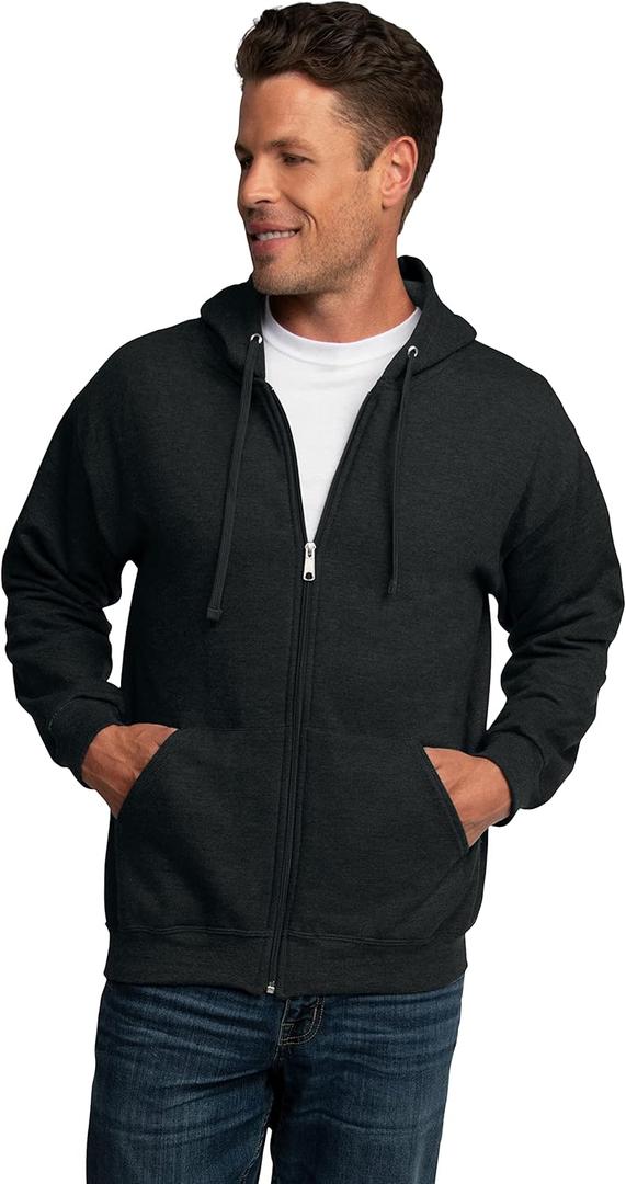 Fruit of the Loom Eversoft Fleece Full Zip Hoodie Sweatshirt (XX-Large)