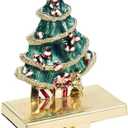 Kurt Adler Zinc Christmas Tree Stocking Holder Decor