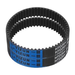 uxcell 2pcs HTD-5M Rubber Timing Belt 57 Teeth, 285mm Pitch Length x 15mm Width x 3.6mm Height, Closed Loop Pulley Timing Belt