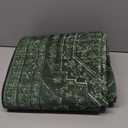 2.6x8 Washable Rug for Entryway, Green Soft Printed Area Rug, Non-Slip Kitchen Rugs, Low-Pile Medallion Indoor Door Mat, Small Farmhouse Carpet for Entrance Kitchen Foyer Bedside