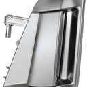Exterior Door Handle Assembly Front Left Driver Side Silver Compatible with 2009-2018 Nissan 370Z Replaces 80607-1EA0B 80607-1EA0C 96899