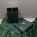 XLHOMO Bathroom Accessory Set - 25PC Green Bathroom Sets, Bathroom Set with Shower Curtain and Rugs, Dark Green Shower Curtain Set, Trash Can, Qtip Holder Dispenser & Soap Dispenser