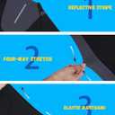 Kids Thermal Base Layer Set Fleece Lined Underwear Top & Pants for Winter Sports,1/2 Pack (Black, XXL)