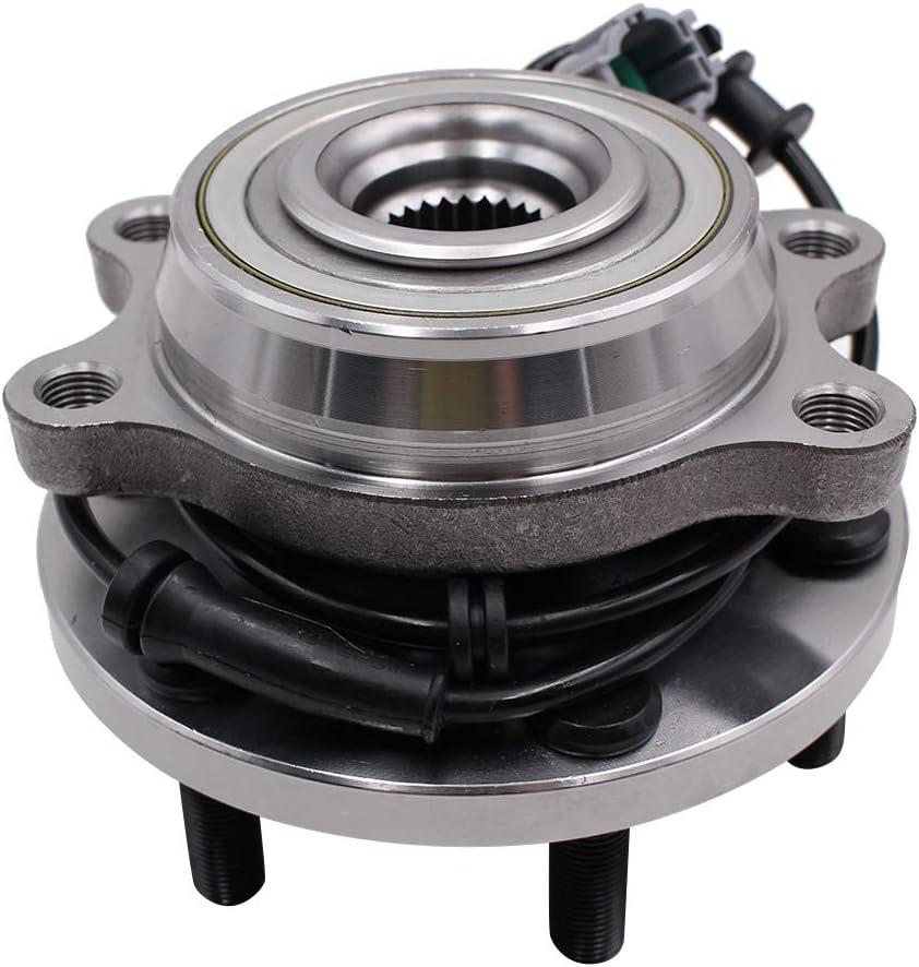MACEL 515065 Front 4x4 Wheel Hub Bearing Assembly Compatible with 05-17 Nissan Frontier, 05-12 Nissan Pathfinder, 05-15 Nissan Xterra, 2009-2012 Suzuki Equator 6 Lugs W/ABS