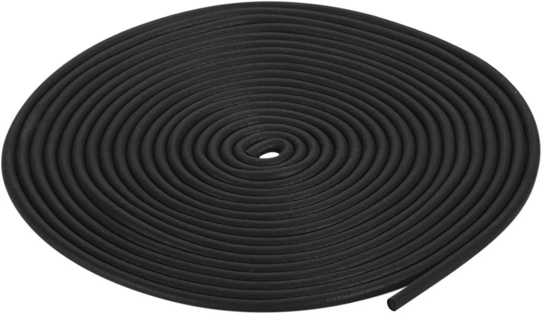 uxcell Foam Rubber Weather Seal Strip, 2mm(5/64") Diameter 7.5 Meters (24.61Ft) Long Round EPDM Rubber for DIY Gasket, Warehouse, Pads, Foam Tubing, Crafts