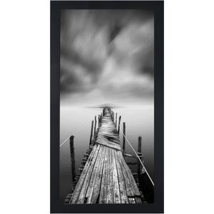BOJIN 8x16 Picture Frames Black Solid Wood Without Mat Photo Frame for Wall Hanging Home Decoration