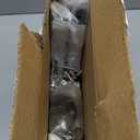 JIUYOTREE Metal Clothing Rack with Wheels, 43.3 Inches Rolling Clothes Garment Coat Rack with Bottom Shelf, Clothing Rack for Hanging Clothes, Coats, Skirts, Shirts, Sweaters, White