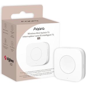 Aqara Zigbee 3.0 Wireless Mini Switch T1, Requires Aqara Hub,Versatile 3-Way Control Button for Smart Home Devices, Compatible with Apple Homekit, Works with IFTTT(OTA Update Support)