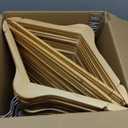 Wooden Hangers 80 Pack,Wood Hangers for Coats, Suits, Jackets, Closet & Pants Durable Premium Wood Hangers with 360-Degree Rotatable Hook and Notches, Natural