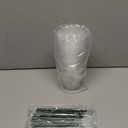 12 oz Clear Plastic Cups with Lids and STRAWS, Disposable Drinking Cups for Cold Drinks, Iced Coffee, Milkshakes, Smoothies, 25 Sets