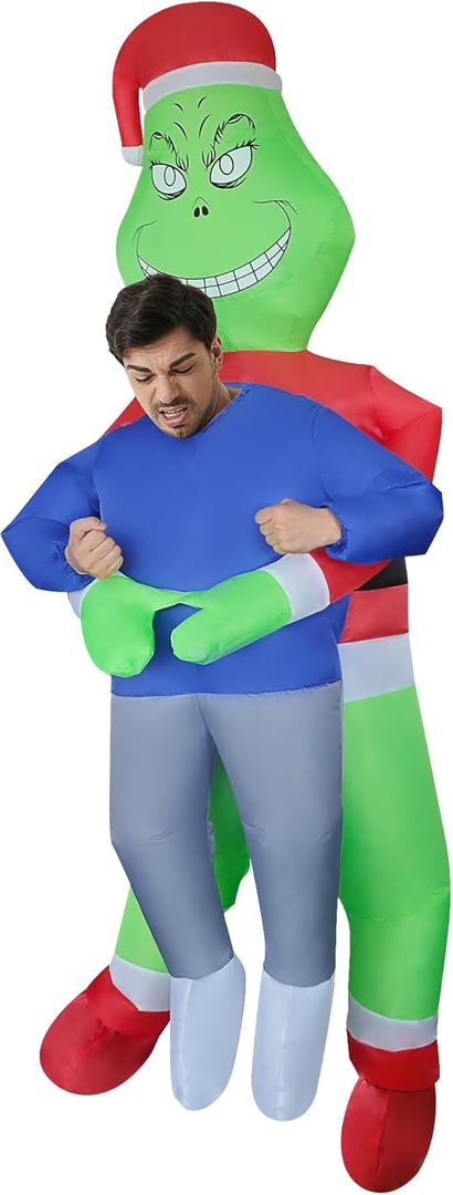 Inflatable Costume Walkable Outfit Adult Blow Up Suit Cosplay Outfit for Christmas/Halloween/Birthday/Carnival