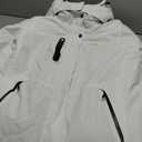 MAGCOMSEN Women's Winter Coats Waterproof Insulated Snow Ski Jacket Hood Fleece Lined Warm Mountain Snowboarding Windbreaker (Medium, White)