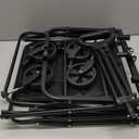 Collapsible Wagon Cart Foldable Beach Wagon with All-Terrain Wheels - 380 LBS Heavy Duty Grocery Cart for Shopping, Beach, Camping, Sports, Garden (Black)