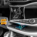CarQiWireless Wireless Charger for Toyota Highlander Accessories 2014-2019 2018 2017 2016 2015, Center Console Organizer Wireless Phone Charging Pad for 2015 2016 2017 Toyota Highlander Accessories