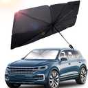 55" x 31" Windshield Sun Shade, UV Reflecting Foldable Car Sunshade Umbrella