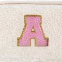 Uygafly Birthday Christmas Gifts for 5 6 7 8 9 10 11 12 13 14 15 16 Year Old Girl, Initials Fanny Pack Crossbody Bag for Girls Kids, Stocking Stuffers Trendy Cute Purse Stuff - A, Cream