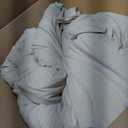 Themelove Full Size Comforter Set Beige, Lightweight Fluffy Farmhouse Ruffle Bedding Set, Soft Microfiber All Season Shabby Chic Bed Set 3 Pieces(1 Ruffle Comforter 2 Pillowcases)