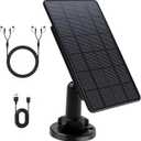 5W Trail Camera Solar Panel, 12V Solar Battery Kit Build-in 5200mAh Rechargeable Battery, Hunting Accessories for Game Camera IP65 Waterproof, Continuous Solar Power for Trail Camera