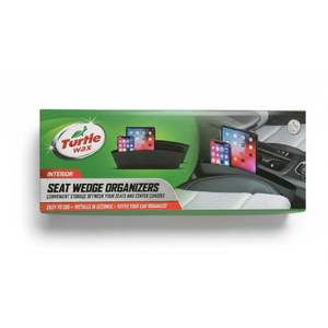 (2-Pack) TURTLE WAX Auto 15"x7" SEAT WEDGE ORGANIZERS Phone Tablet Wallets Cards