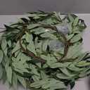 RECUTMS Artificial Willow Leaves Vine Twigs 2Pcs 5.7Ft Fake Hanging Ivy Plants Silk Green Leaf Rattan Garland Greenery Decor for Indoor Outdoor Home Wedding Arch Jungle Beach Birthday Party Garden