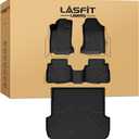 LASFIT Floor Mats & Cargo Mat for Subaru Outback 2020-2025, All Weather TPE Custom Fit Easy Clean Floor Liners for Subaru Outback 2020-2025 Accessories Full Set Car Mats, Black