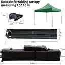 10 x 10 x 62 inch Pop Up Canopy Bag, Tent Storage Bag Replacement Part Outdoor Canopy Carrying Case with Handles and Rollers 800D Waterproof Oxford Fabric(Black)