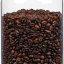 WHJY 1/2 Gallon Glass Jars with Airtight Lids Transparent Clear Kitchen Canister for Pantry Organization Large Food Storage Containers for Coffee Flour Sugar Pasta