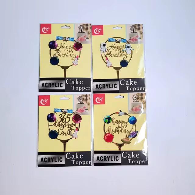 Acrylic Birthday Cake Topper Kid's Third Birthday Cake Topper (1 Piece)