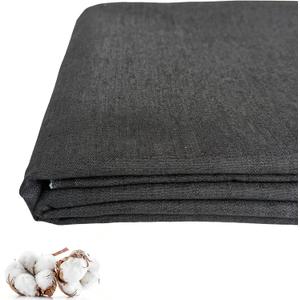 100% Cotton Denim Fabric by The Yard, 6.5oz & 10 oz Comfort Stretch Denim for Apparel, Jeans, Jackets, DIY Sewing (6.5oz-Black, 3 Yard)