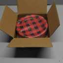 50pcs Christmas Plaid Oval Plates 11 Inch Merry Christmas Plaid Paper Tableware Set Red and Black Plaid Disposable Dinnerware for Xmas Party Home Winter Holiday Decoration Supplies