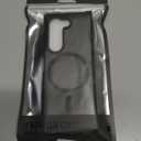 Magnetic Case for Samsung Galaxy Z fold 6 Case, Slim Translucent Matte Phone Cover with Shockproof TPU Frame & Scratch-Resistant PC Back, Strong Magnetic Ring, Black