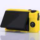 G7X / G7X Mark II Camera Silicone Case, Ultra Thin Lightweight Rubber Soft Silicone Case Bag Cover for Canon PowerShot G7X / G7X Mark II with Microfiber Cloth - Yellow