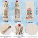 Funny Christmas Wine Bag, Have Yourself a Merry Little Christmas Wine Bags for Wine Bottles Gifts, Merry Xmas New Year Vacation Party Decorations Gifts for Women Men