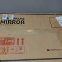 TETOTE Black Mirror 20 x 30 Beveled Edge Tempered Glass, Rounded Corner Rectangle Bathroom Mirror for Over Sink for Modern Bathroom, Living Room, Bedroom, Entryway