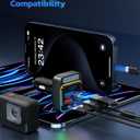 Nulaxy 54W Bluetooth 5.3 Car Adapter Charger 4-Port Fast Charging [PD36W & QC3.0 18W], Wireless Radio FM Transmitter with Deep Bass Player, 5 Colors LED Backlit, Hands-Free Calling, Support USB Drive