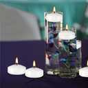 50 Floating Candles, Smoke-Free and odorless, Burning continuously for 5-6 Hours, White, 2-inch Floating Candles, Suitable for Valentine's Day, Weddings, Holidays, Home Decoration