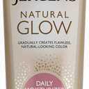 Jergens Natural Glow Self Tanner Body Lotion, Sunless Tanning, Medium to Deep Skin Tone, Daily Moisturizer with Coconut Oil, Vitamin E and Antioxidants 10 Oz