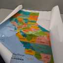 California Counties Map - Large - 48" x 43.25" Laminated