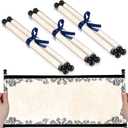 gisgfim 3Pcs Blank Paper Scrolls Small Vintage Paper Wrapped on Wood Rod 7x15-3/4 Inch Long Aged Blank Scroll for Writing Christmas Wedding Vows Invitation Letter Cosplay Prop Renaissance Festivals
