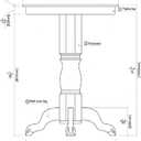 Florence 42" Height Pub Table - White